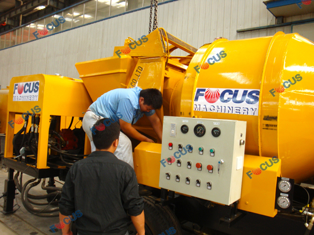 Concrete Mixer Pump with Diesel Engine photo 3